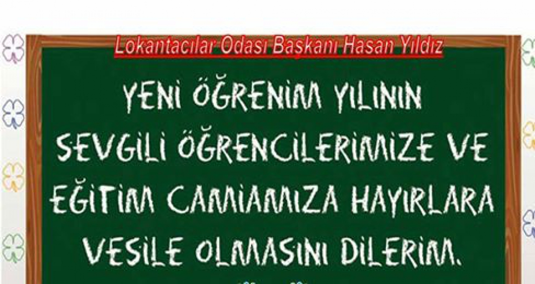Eğitim-öğretim Dönemi Hayırlı Olsun